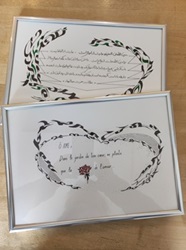 Kalligraphie im Rahmen
