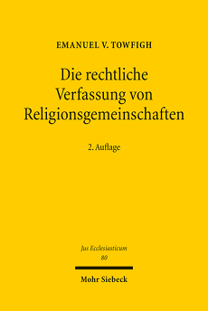 Die rechtliche Verfassung von Religionsgemeinschaften