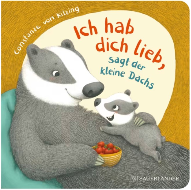 "Ich hab dich lieb", sagt der kleine Dachs