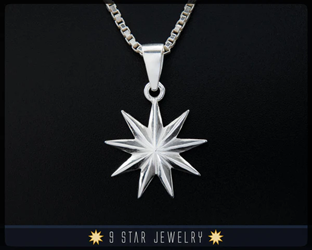 Anhänger - 9 pointed Star